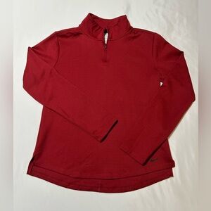 Nike Women’s Therma-Fit Red Quarter-Zip